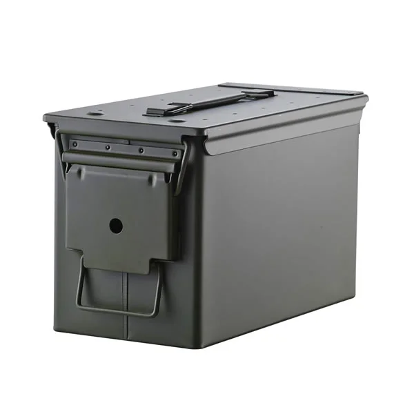 Fat .50 Cal Metal Ammo Box Кутия за инструменти за лов, стрелба, на открито