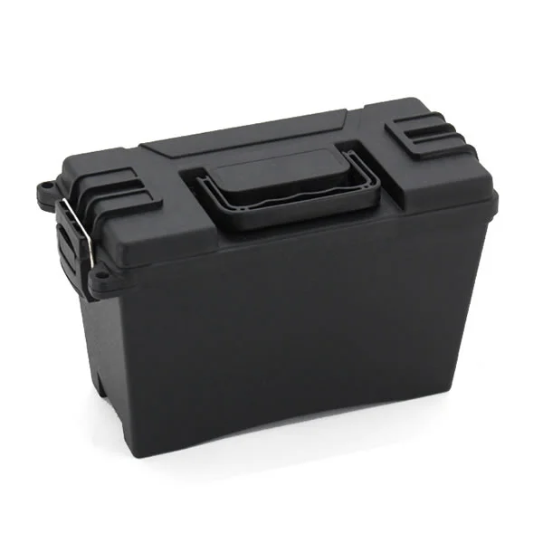 Ammo260PS Tactical Plastic Ammo Can, Dry Utility Tool Box, Lockable Water Resistant Field Box Holder Used in Car, Home, Outdoor