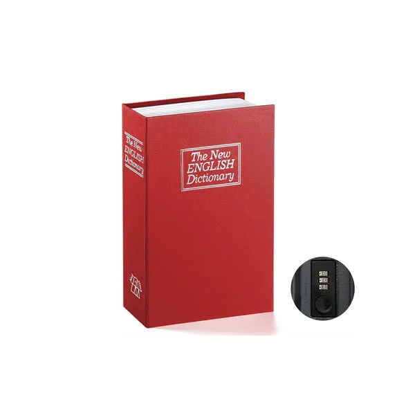 Kasaforta librash të fshehura me madhësi mesatare me kyçje të kombinuar, Mini Lock Box Diversion Dictionary B24C