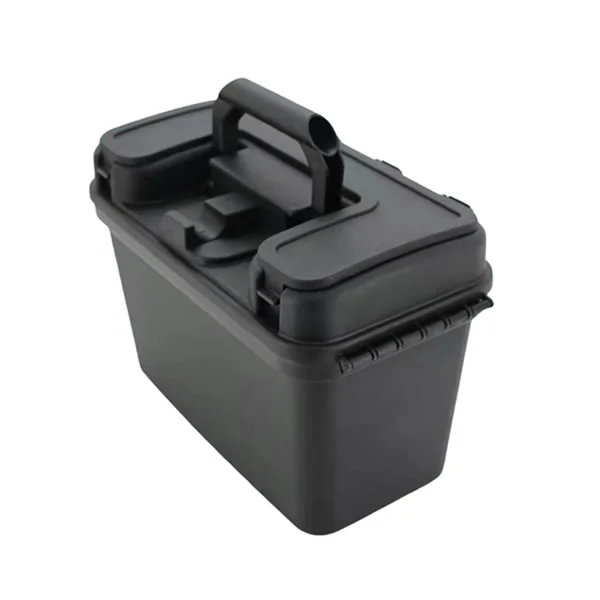 Ammo260P Tactical Plastic Ammo Can, Dry Utility Tool Box, Lockable Water Resistant Field Box Holder Used in Car, Home, Outdoor 
