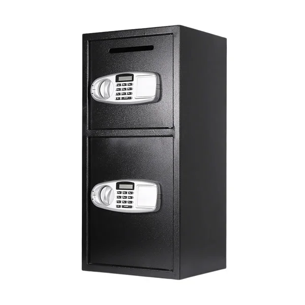 Digital Depository Security Safes mei Double Drop Door, toetseboerd en hânmjittich oerskriuwe Keys DS77BM