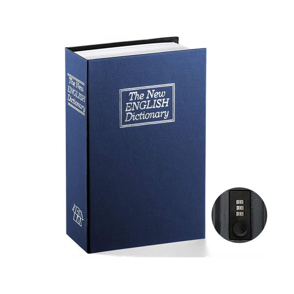 Big Size Hidden Book Safes with Combination lock, Diversion Dictionary Mini Lock Box B26C 