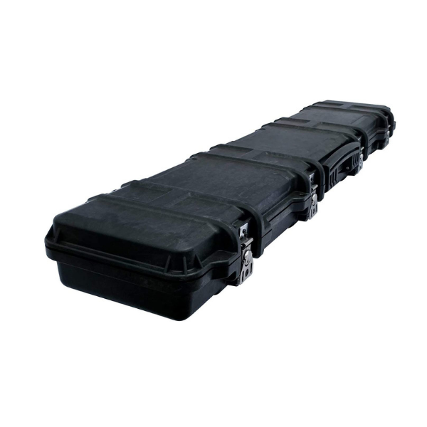 Weatherproof Protective Hard Gun Case With Wheels- 50 x 12 x 5 Inches HC-12210