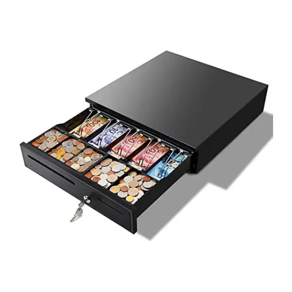 16'' Entry Level Metal Cash Drawer for POS with 5 Bill 5 Coin Removable Coin Tray CD-405C