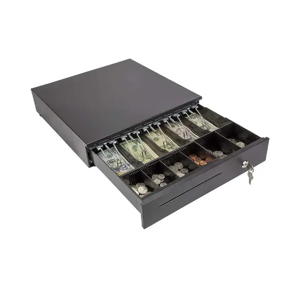 16'' Entry Level Metal Cash Drawer for POS with 5 Bill 6 Coin Removable Coin Tray CD-405M