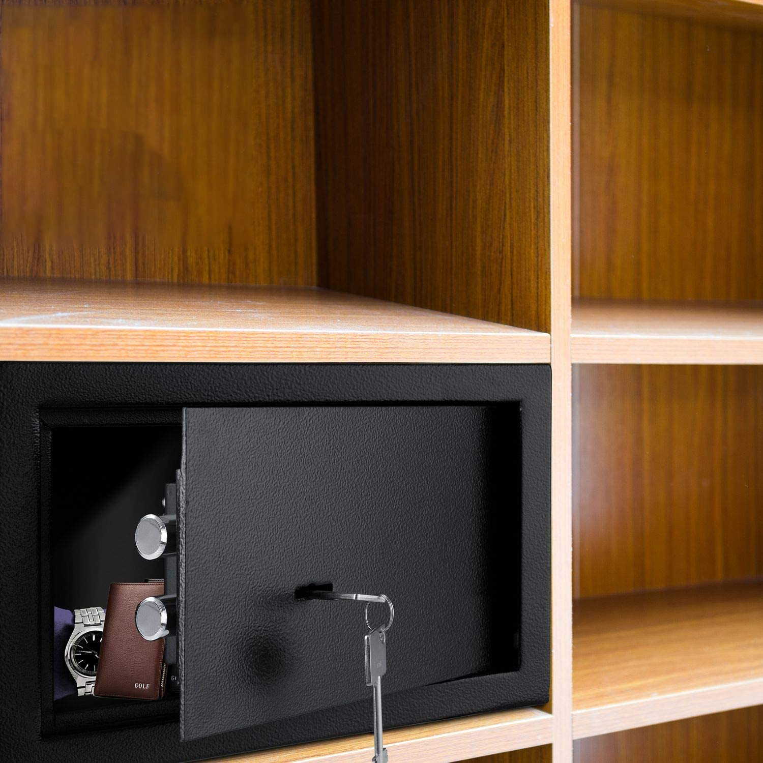 Compact Size Mechanical Security Steel Safe With 2pcs keys C20BC 