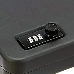 1-Gun Portable Car Combination Lock Handgun Safe TSA Travelling Lock Box S45K