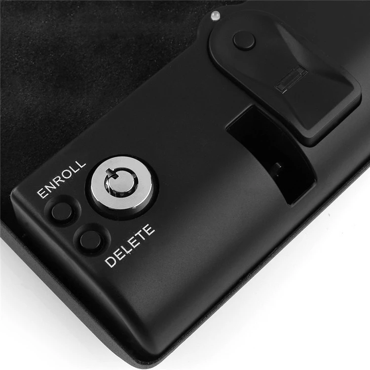 1-Gun Portable Car Fingerprint Lock Handgun Safe TSA Travelling Lock Box S45F