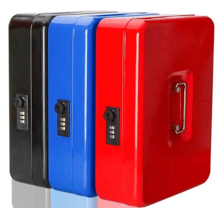 Small Size Cash Box with Removable Money Tray, Money Safe Box with Combination Lock C200-C 