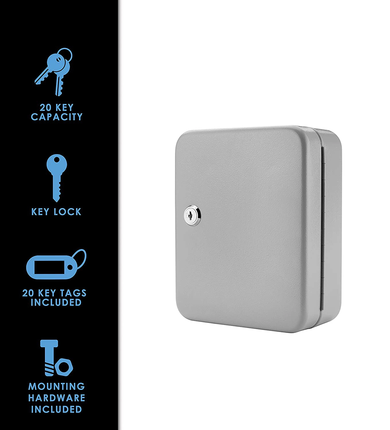 20 Position Key Box Steel Security Cabinet With Key Lock K200-20K