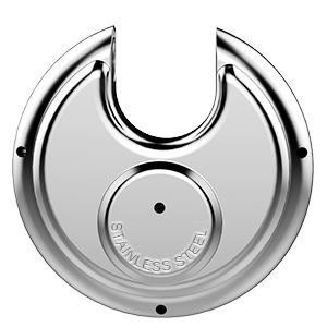 70mm Stainless Steel Disc Round Padlock With key lock LD70K