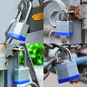 40mm Security Steel  Laminated Padlock with Hardened Steel Shackle LL40K
