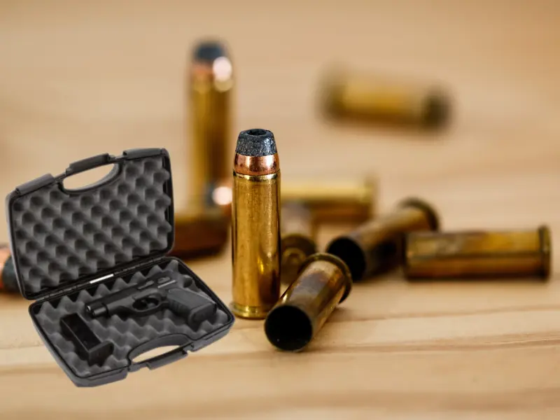 Portable Easy-to-Carry Plastic Case For Handgun 12X10X3 inches