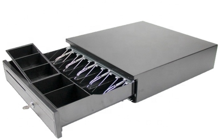 16'' Metal Cash Drawer for POS with 5 Bill 5 Coin Removable Coin Tray CD-405C