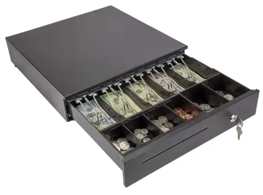 16'' Entry Level Metal Cash Drawer for POS with 5 Bill 6 Coin Removable Coin Tray CD-405M